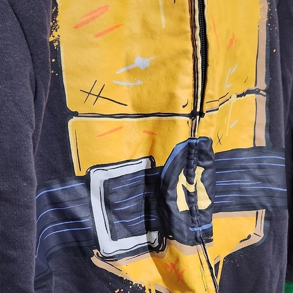 Nickelodeon Yellow and Gray Cartoon Hoodie - Picture 4 of 10
